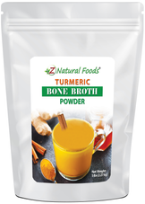 Photo of front of 5 lb bag of Turmeric Bone Broth Powder