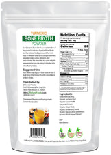 Photo of back of 5 lb bag of Turmeric Bone Broth Powder