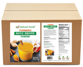 Photo of front and back label image of Turmeric Bone Broth Powder in bulk