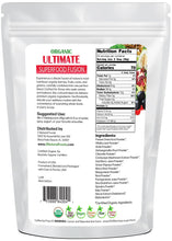 Back of the bag image of Organic Ultimate Superfood Fusion 1 lb 