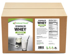 Ultra whey protein isolate Front and back label image in bulk