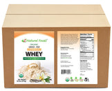 Organic Grass-Fed Vanilla Whey Protein Concentrate front and back label image in bulk