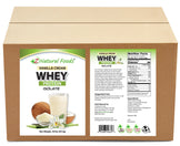 Photo of front and back label image of Vanilla Cream Whey Protein Isolate in bulk
