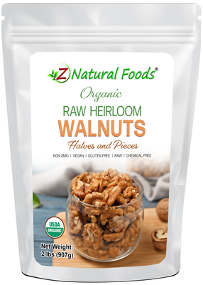 Front bag 2 lb image of Walnuts - Raw - Heirloom - Organic