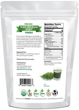 Wheatgrass Juice Powder - Organic back of the bag image Z Natural Foods 
