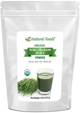 Wheatgrass Juice Powder - Organic front of the bag image 5 lb