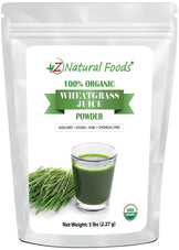 Wheatgrass Juice Powder - Organic front of the bag image 5 lb