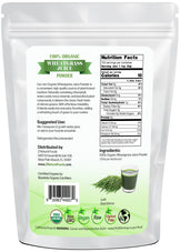 Wheatgrass Juice Powder - Organic back of the bag image 5 lb