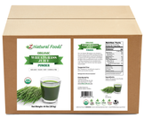 Wheatgrass Juice Powder - Organic front and back label image for bulk