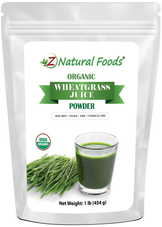 Wheatgrass Juice Powder - Organic front of the bag image 1 lb