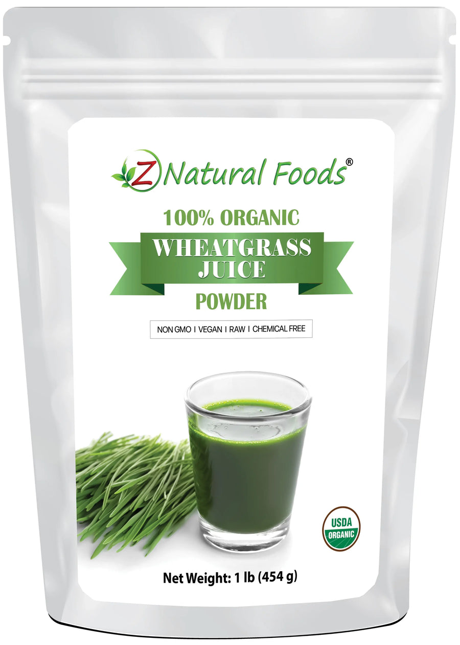 Wheatgrass Juice Powder - Organic front of the bag image 1 lb