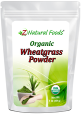 Wheatgrass Powder - Organic front of the bag image 1 lb