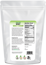 Whey Protein Concentrate back of bag image 5 lb