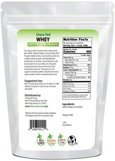 Whey Protein Concentrate back of bag image 5 lb
