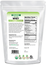 Photo of the back of 1 lb bag of Whey Protein Concentrate - Organic