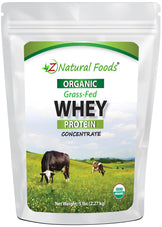 Photo of the front of 5 lb bag of Whey Protein Concentrate - Organic