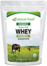Photo of the front of 5 lb bag of Whey Protein Concentrate - Organic