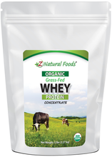 Photo of the front of 5 lb bag of Whey Protein Concentrate - Organic