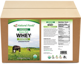 Photo of the front and back label of Whey Protein Concentrate - Organic Bulk