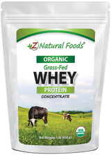 Photo of the front of 1 lb bag of Whey Protein Concentrate - Organic