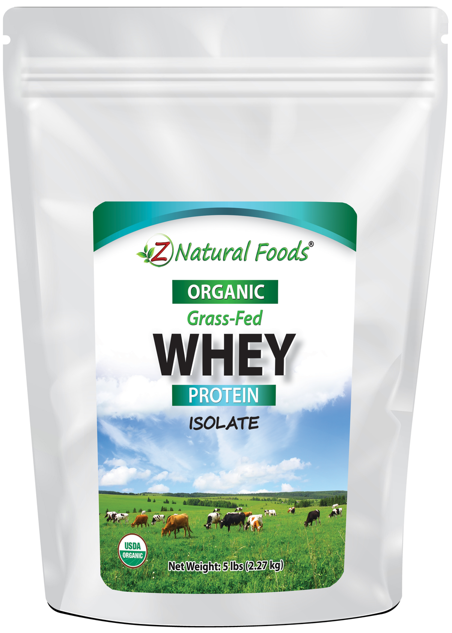 Whey Protein Isolate - Organic front of the bag image 5 lb