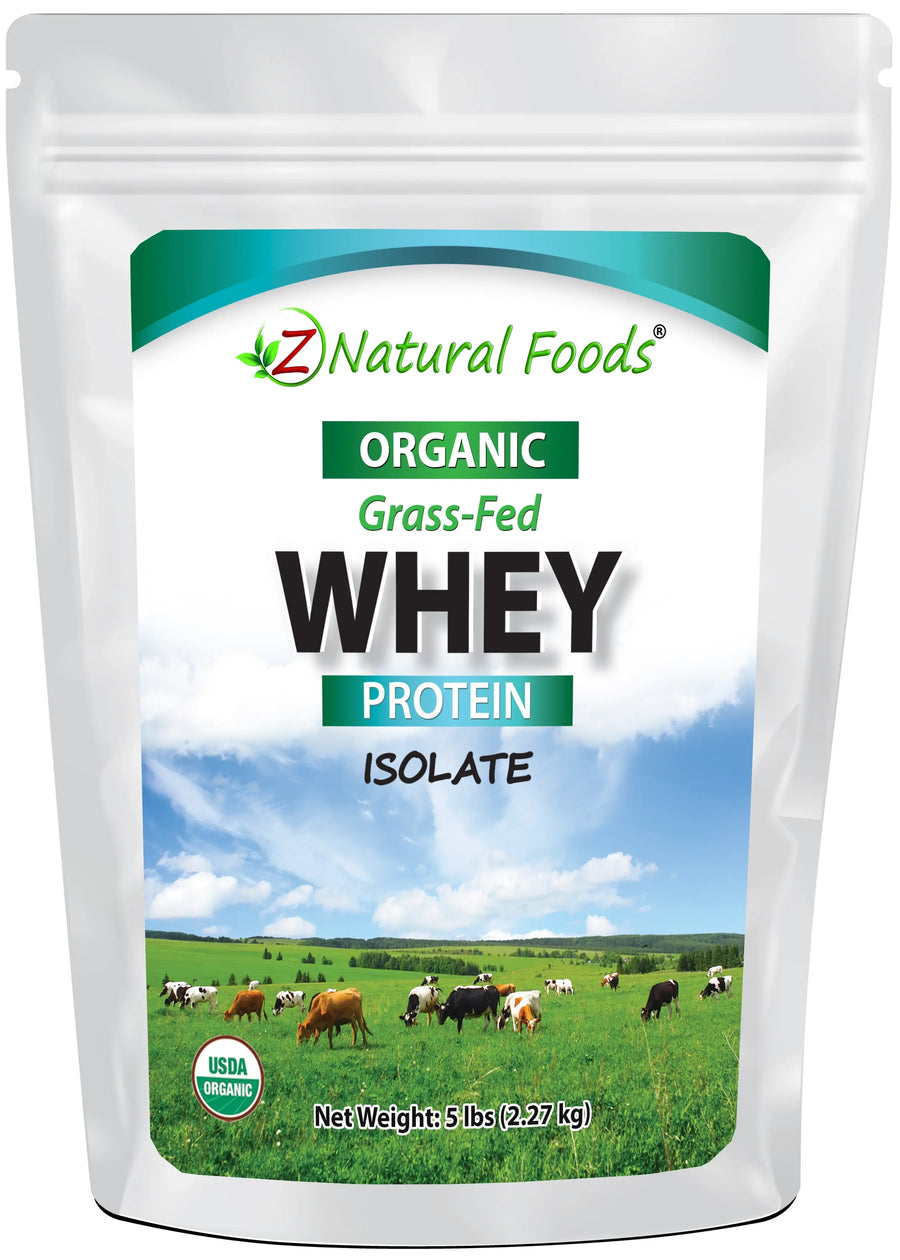 Whey Protein Isolate - Organic front of the bag image 5 lb