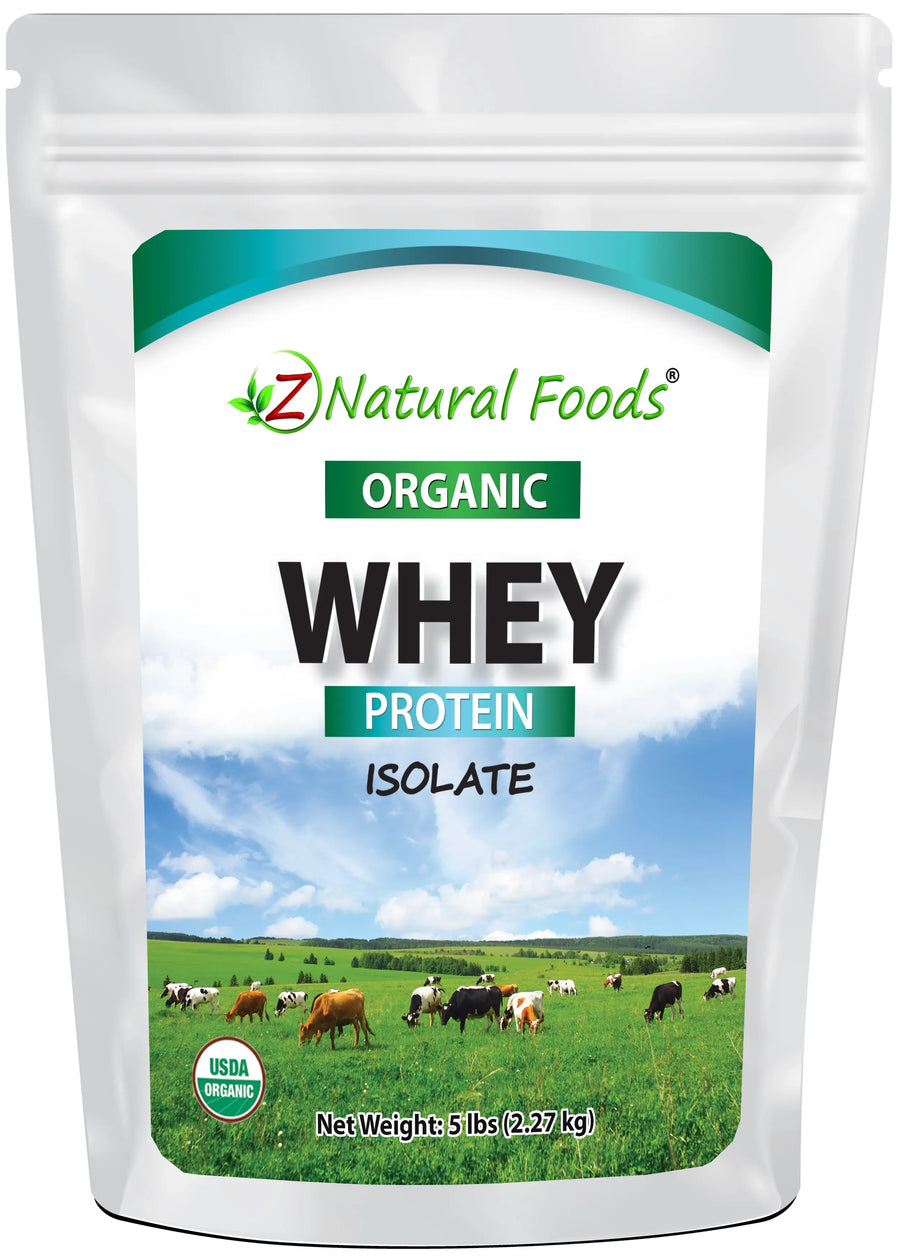 Whey Protein Isolate - Organic front of the bag image 5 lb