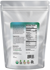 Whey Protein Isolate - Organic back of the bag image 5 lb