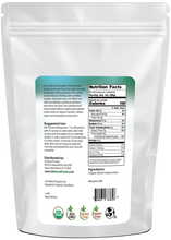 Whey Protein Isolate - Organic back of the bag image 5 lb