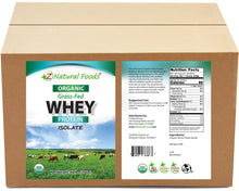 Whey Protein Isolate - Organic front and back label image in bulk