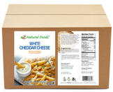 White Cheddar Cheese Powder front and back label image for bulk