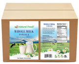 Photo of front and back label image of Whole Milk Powder in bulk