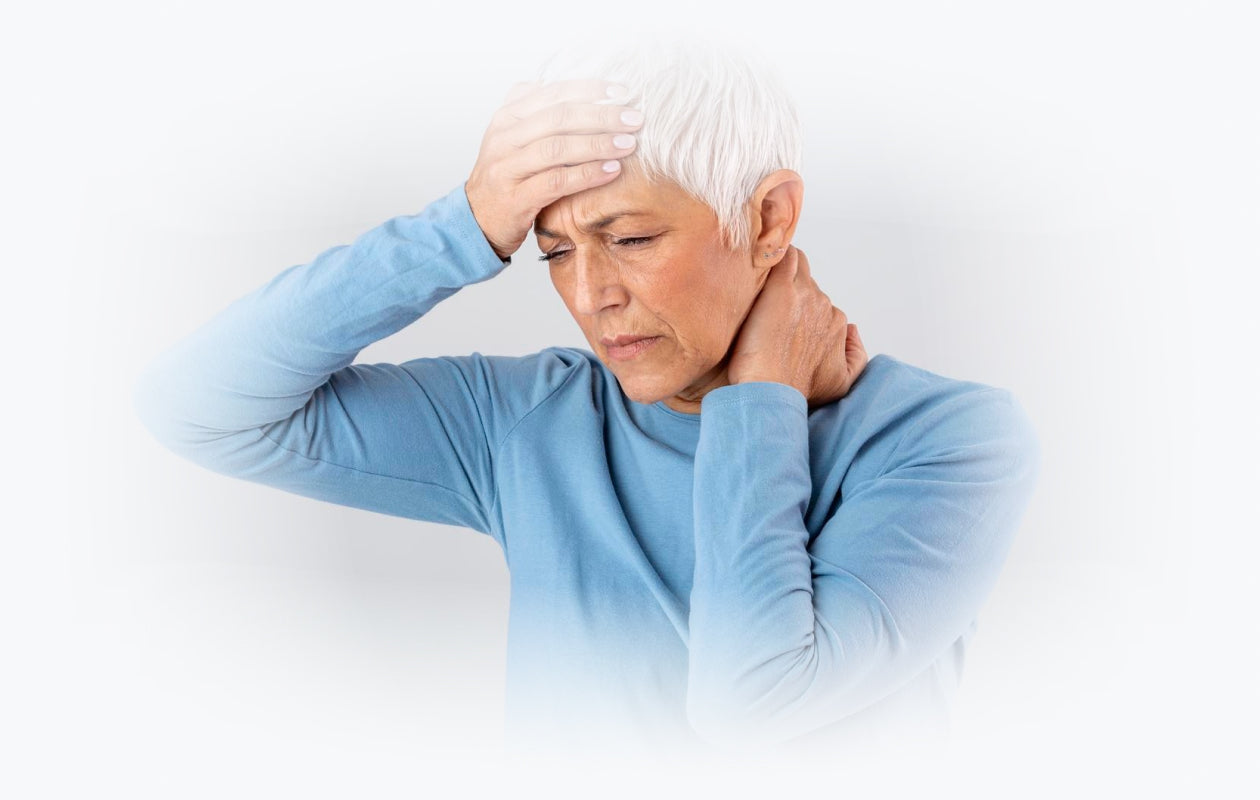 image of older woman in pain